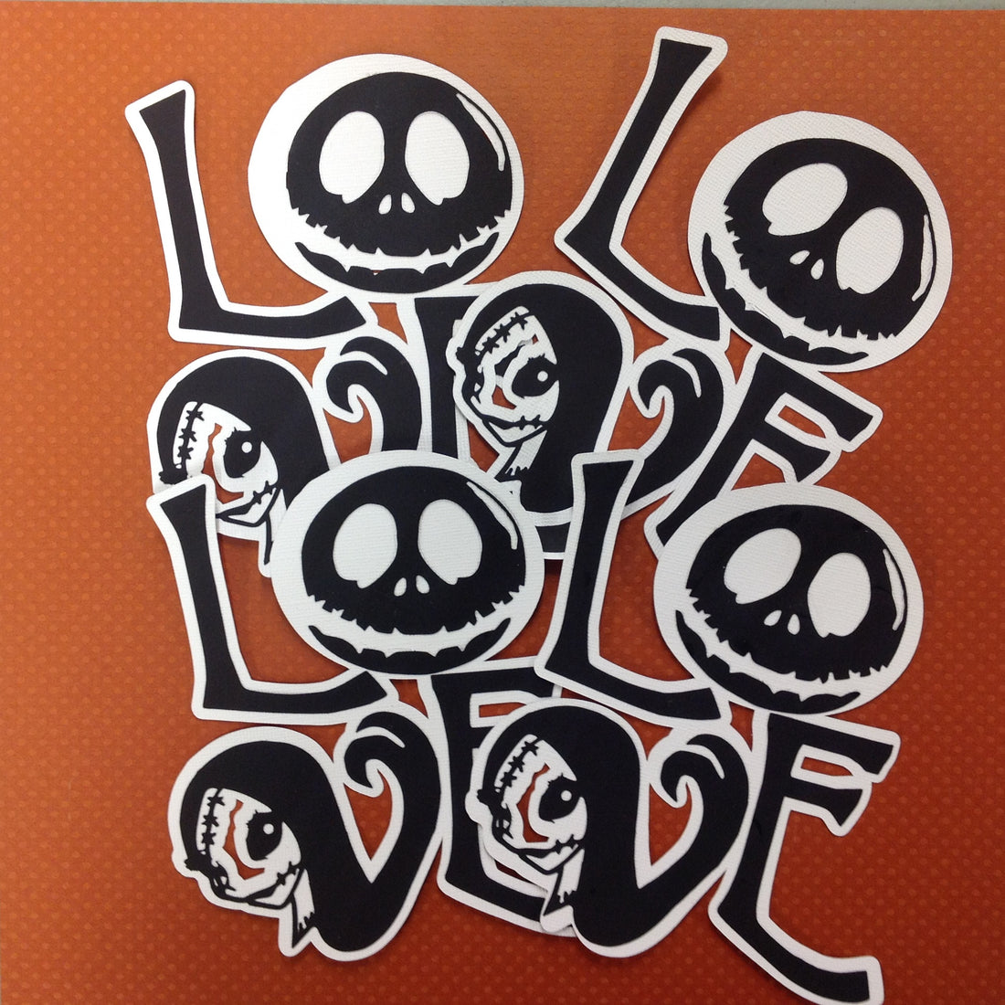 Custom NIGHTMARE BEFORE CHRISTMAS Love Die Cut