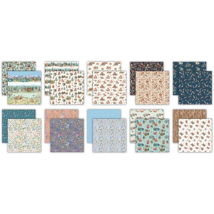 Craft Consortium IN THE FOREST 12X12 Premium Scrapbook Paper Pad 40pc