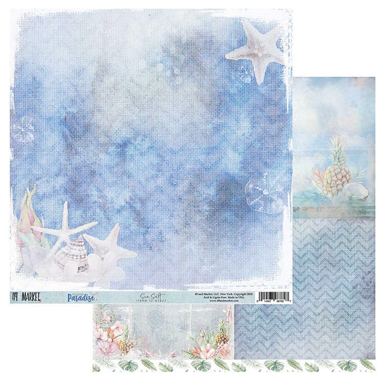 49 and Market Island Paradise SEA SALT 12&quot;X12&quot;  Paper Scrapbooksrus