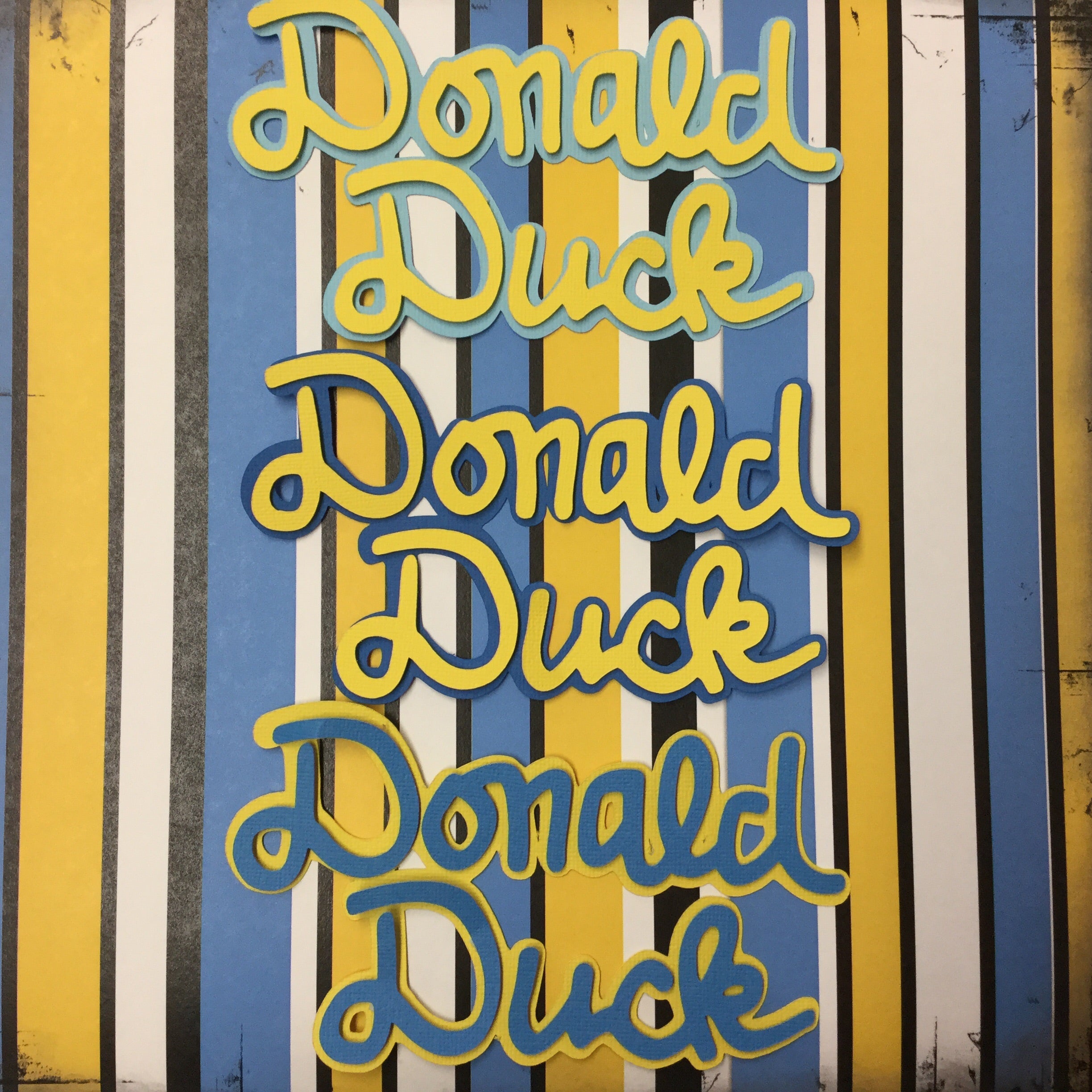 Disney DONALD DUCK TITLE Custom Scrapbooksrus