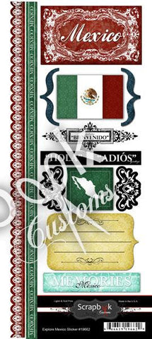 Mexico Sightseeing Scrapbook Stickers (60088)